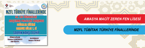 MZFL TÜBİTAK Türkiye Finallerinde.