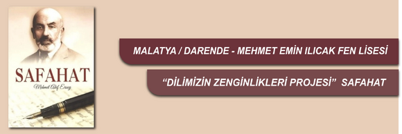 "Dilimizin Zenginlikleri" Projesi Kapsamında Mehmet Akif ERSOY ve "Safahat" 
