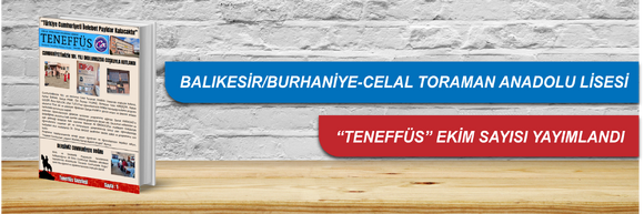 "Teneffüs" Gazetemizin Ekim Sayısı Yayımlandı