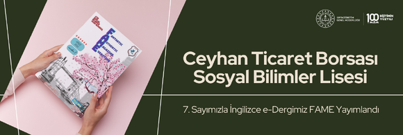 7.Sayımızla İngilizce e-Dergimiz FAME Yayımlandı