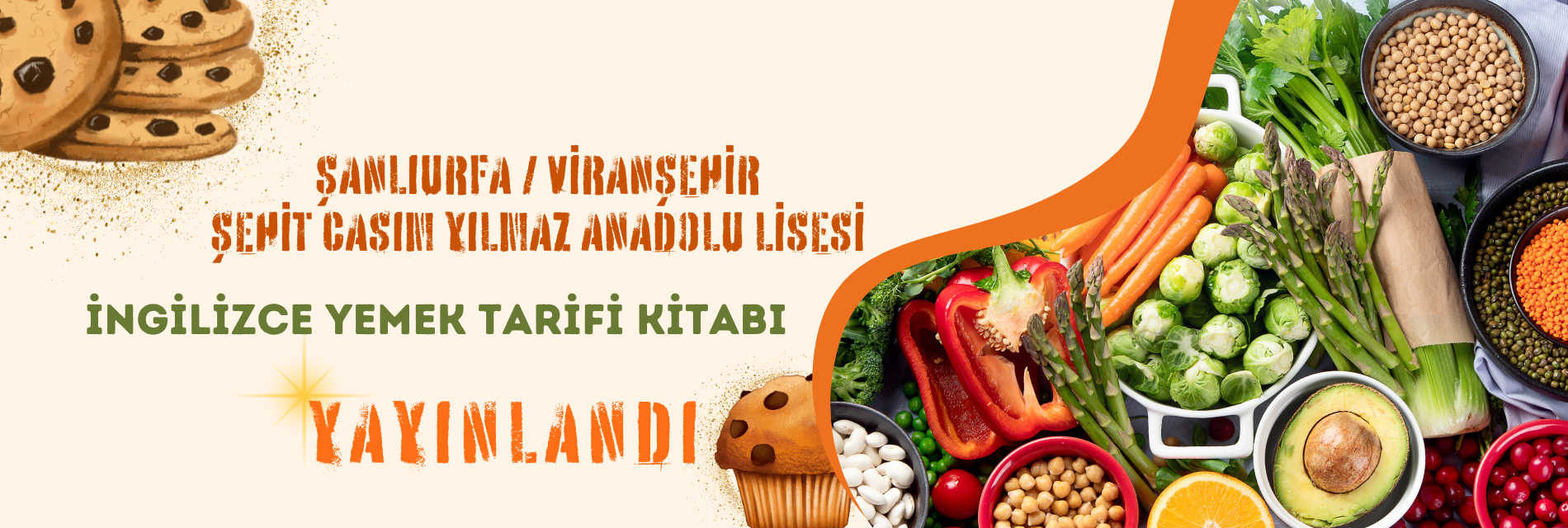 Öğrencimizin İngilizce Yemek Tarifi Kitabı Yayımlandı