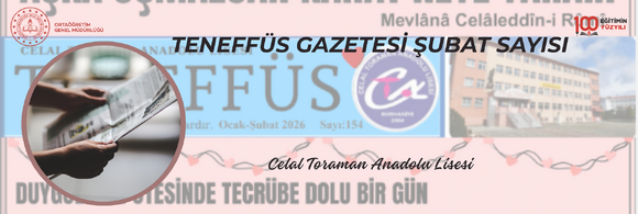 OKUL GAZETEMİZİN ŞUBAT SAYISI YAYIMLANDI